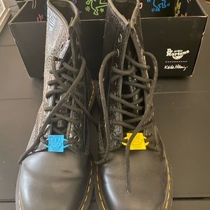 Size 9 Keith Haring Dr. Martens boots